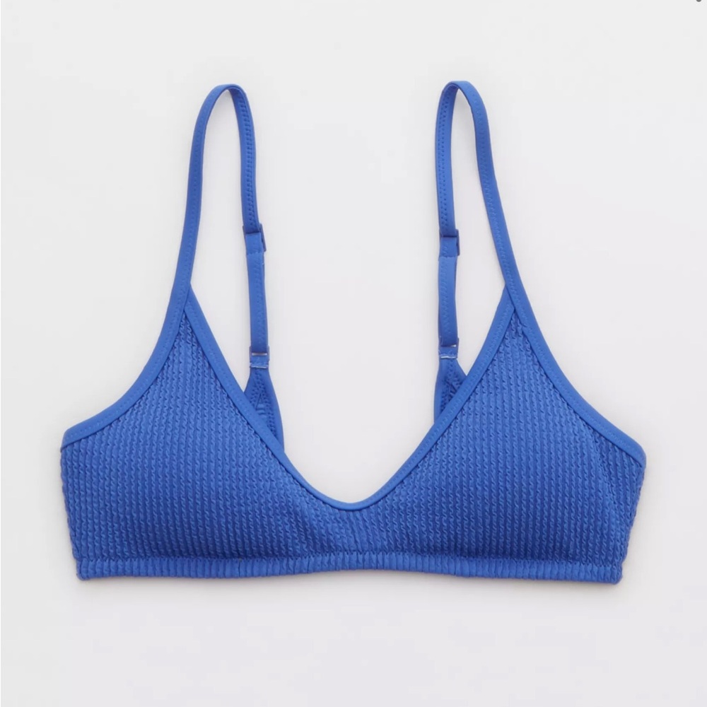 Aerie Crinkle Voop Binding Bikini Top XS
